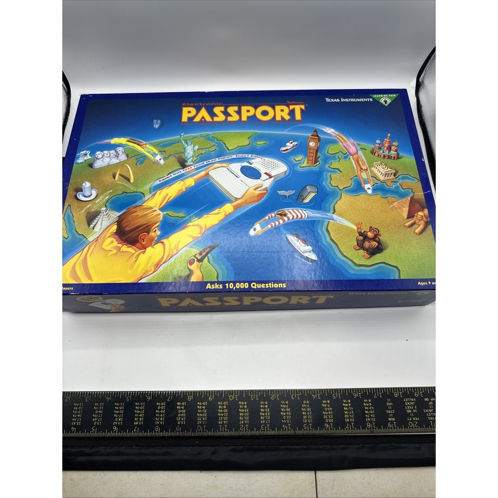 Passport Game by Texas Instruments 1991 Missing The Instructions And 1 Blue Chip